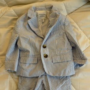 Janie and Jack seer sucker suit